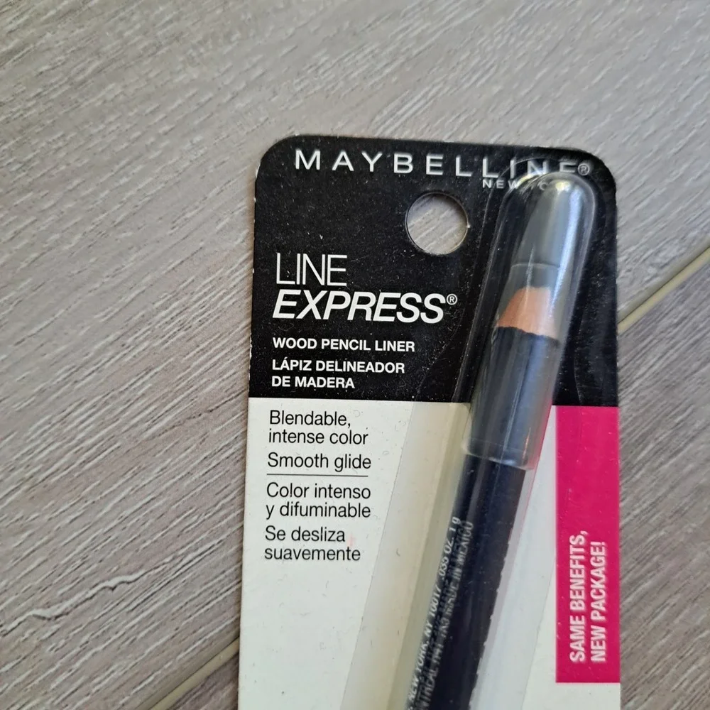 NEW Maybelline Line Express Wood Pencil Eyeliner 908 Blackened Sapphire (SEALED)